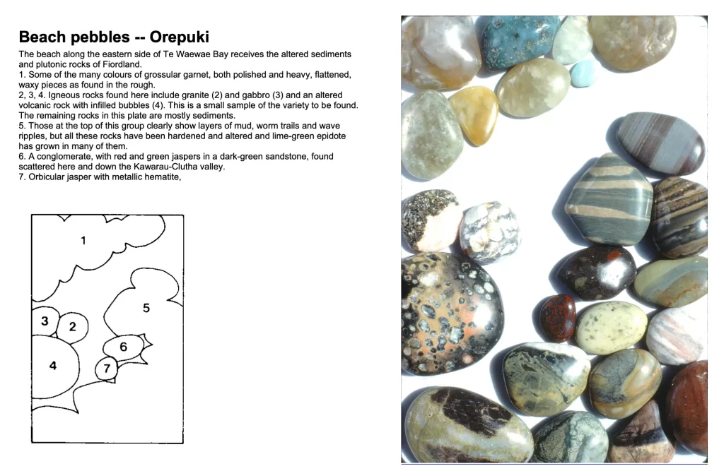 identifying gemstones from Orepuki